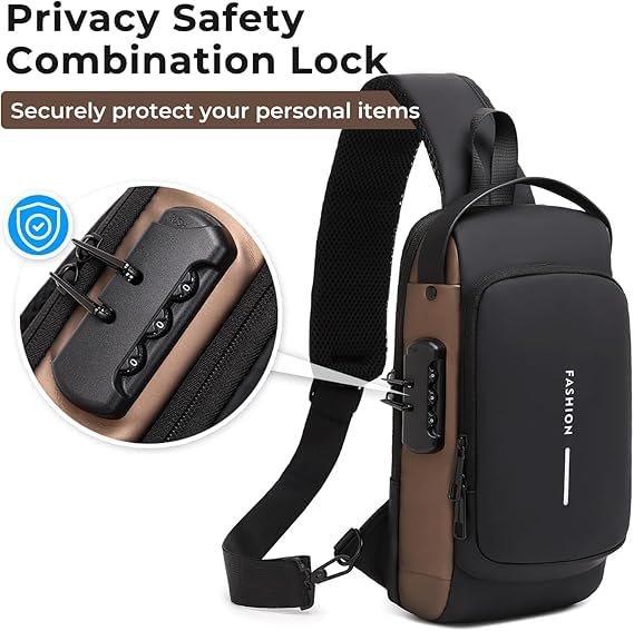 Niwlix Crossbody Sling Bag For Men & Women, Casual Chest Backpack Shoulder Messenger Bags