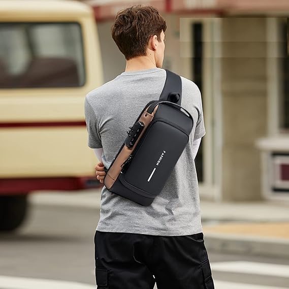 Niwlix Crossbody Sling Bag For Men & Women, Casual Chest Backpack Shoulder Messenger Bags