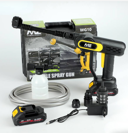 WG10 Cordless High Pressure Washer Gun | Portable Rechargeable Cleaning Machine