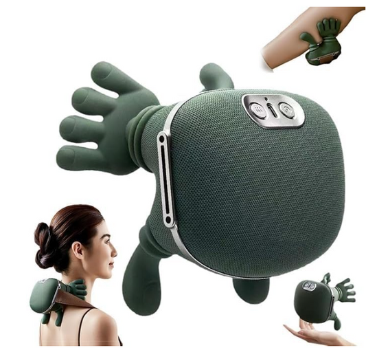 Neck Massager for Cervical Pain Neck and Shoulder Massager Machine Wireless Heated Neck Massager & Shoulder Massager Portable Electric Body Massager for Back-JE
