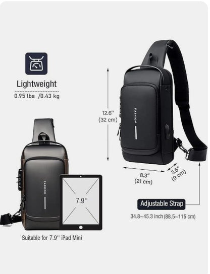 Visit the Niwlix Store Niwlix Crossbody Sling Bag For Men & Women, Casual Chest Backpack Shoulder Messenger Bags
