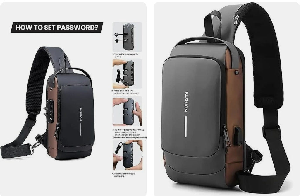 Visit the Niwlix Store Niwlix Crossbody Sling Bag For Men & Women, Casual Chest Backpack Shoulder Messenger Bags